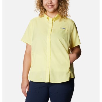 Columbia PFG Tamiami II Short Sleeve Plus Size, Camisa Naranjas Para Mujer | 572419-ECD